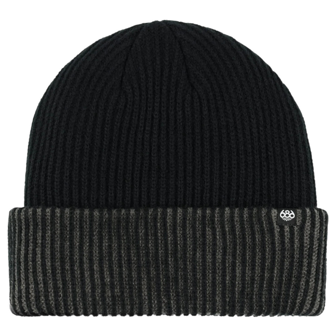 Cord Cuff Beanie Schwarz