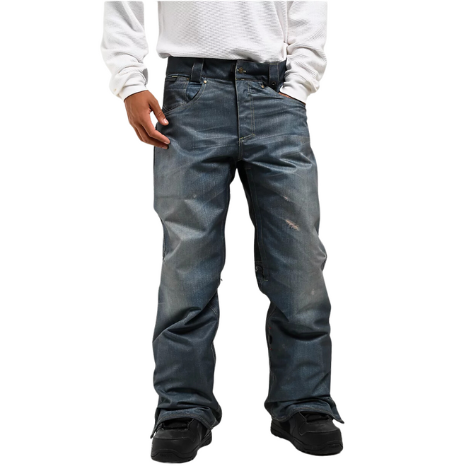 Dekonstruierte Denim-Hose Indigo Denim