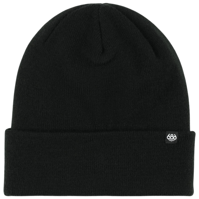 Standard Roll Up Beanie Schwarz