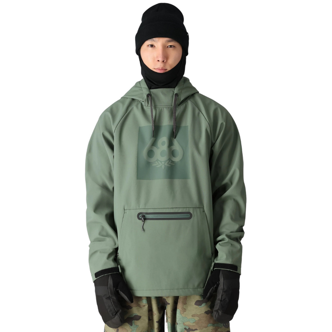 Wasserdichte Kapuzenjacke Cypress Green