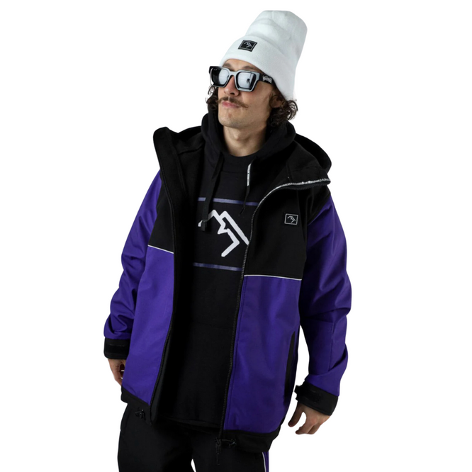 Access Full Zip Jacket Maxim Violett und Schwarz