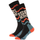 Kids Mitzi Snow Socks Schwarz/Rot Lehm