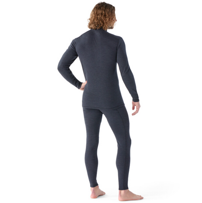 Klassischer Thermal Merino Baselayer 1/4 Zip Charcoal Heather