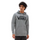 Klassischer Pullover Hoodie Cement Heather/Schwarz