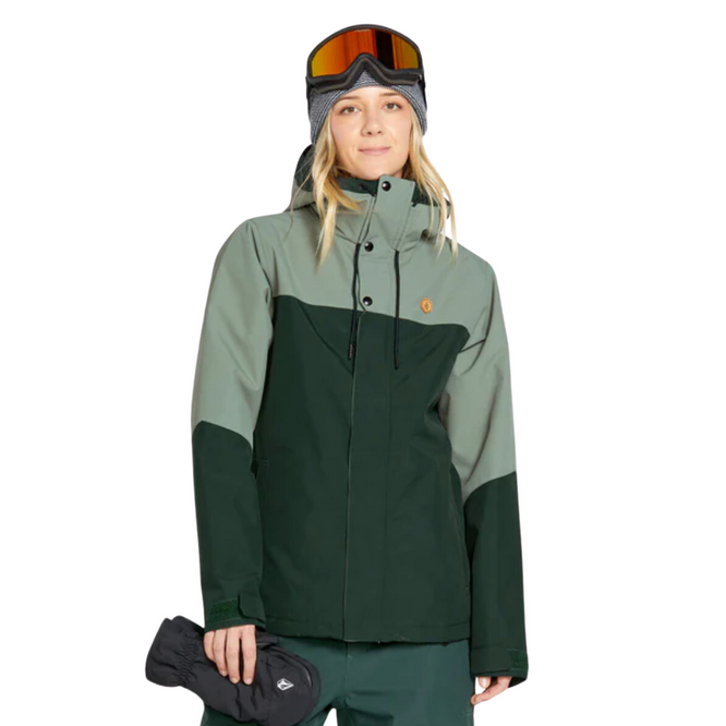 Womens Bolt Isolierte Snowboard Jacke Scarab Grün