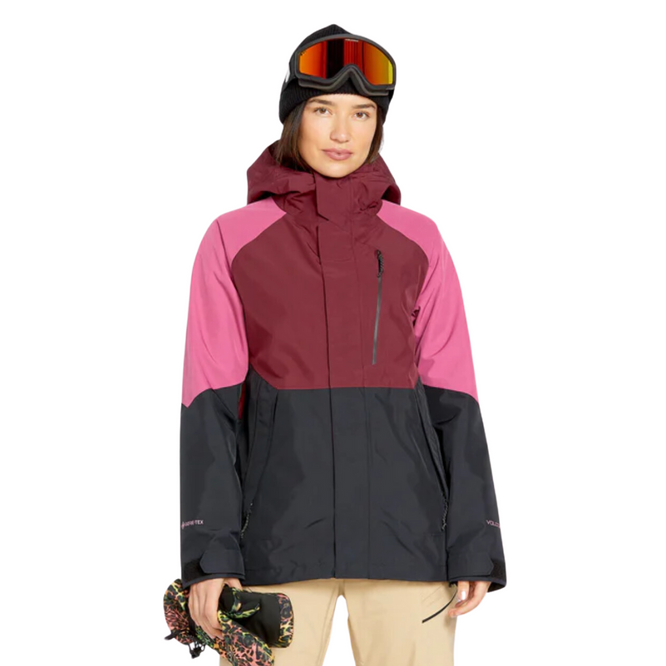 Womens V.Co Aris isoliert Gore-Tex Snowboard Jacke Burgundy