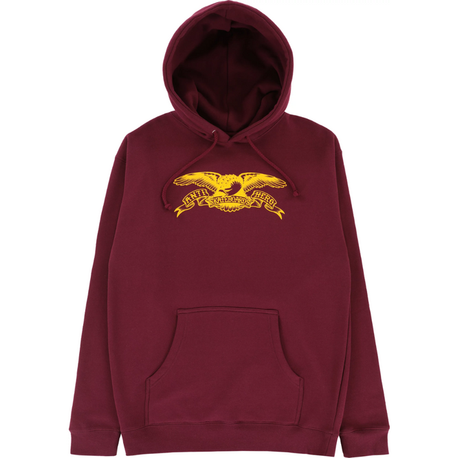 Basic Eagle Hoodie Kastanienbraun/Gold