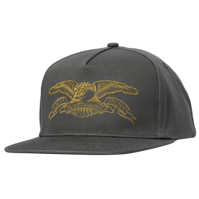 Basic Eagle Einstellbare Snapback Kappe Dunkel Charcoal