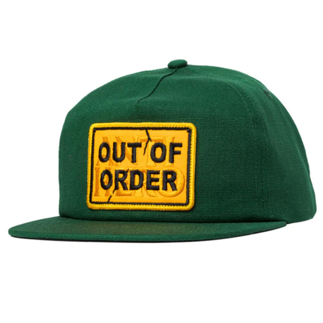 Out Of Order Einstellbare Snapback Cap Waldgrün/Orange