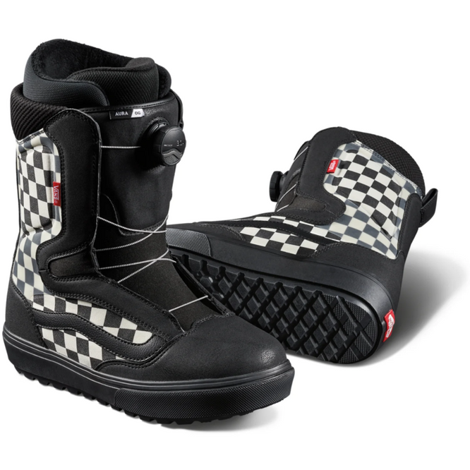 Aura OG Schwarz/Checkerboard 2025 Snowboardschuhe