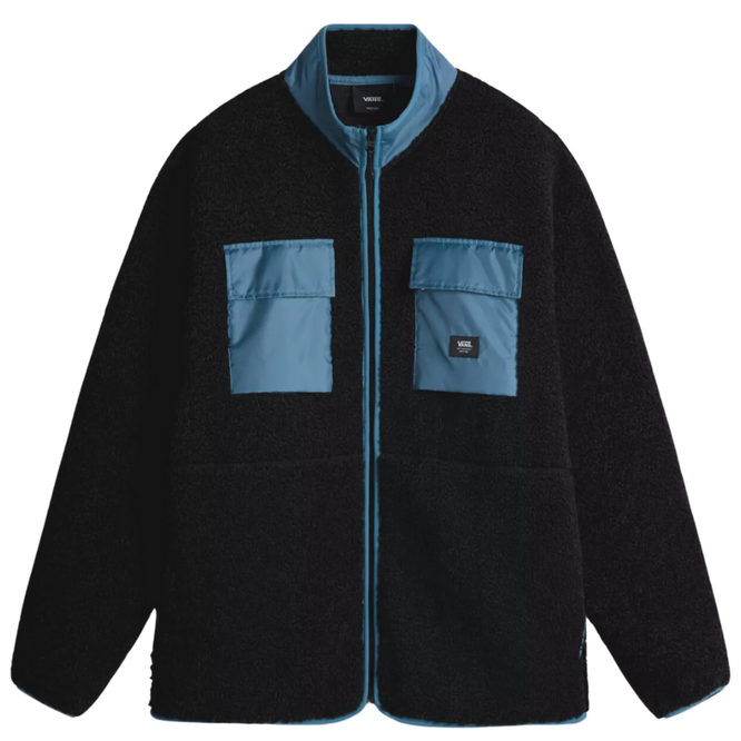 Debrusk Lose Sherpa Fleece Schwarz/Blaustein