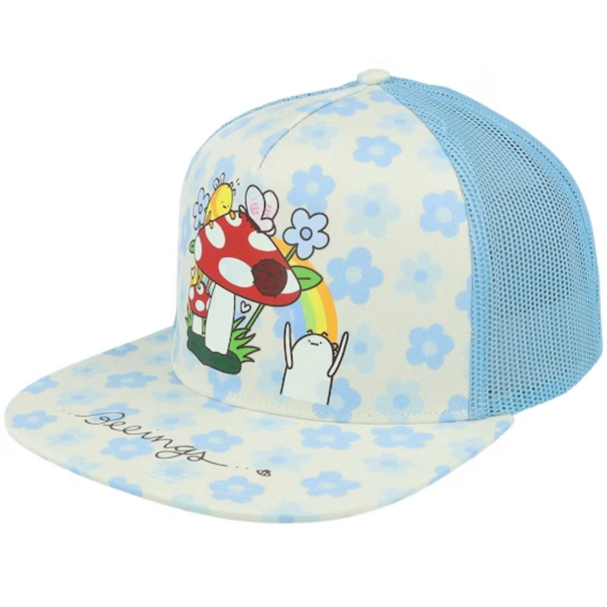 Beeings Snapback Weiß/Hellblau