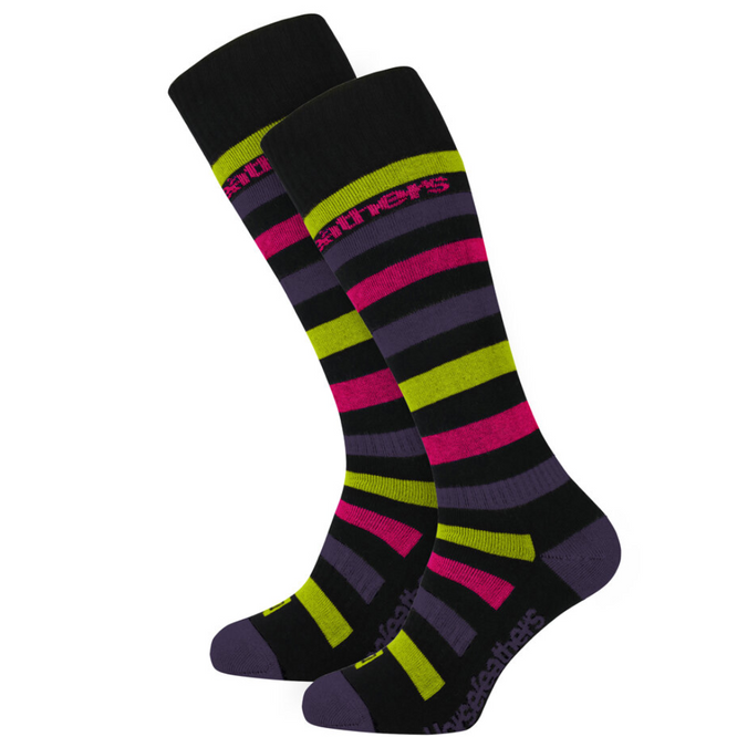 Damen Strid Snowboard Socken Schwarz