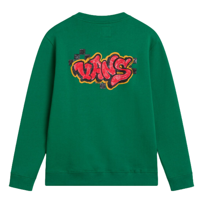 Kids Tagged Crew Pullover Verdant Green