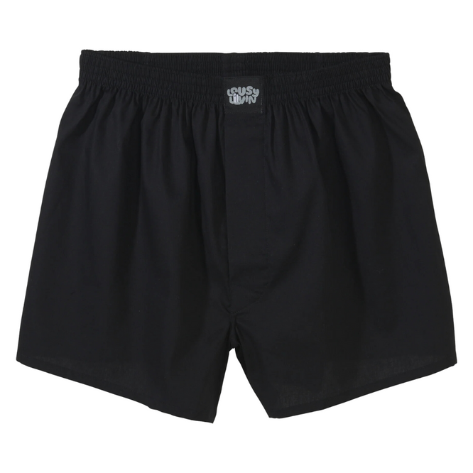 Einfarbige Boxershorts Schwarz