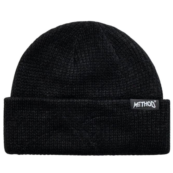 Label Beanie Schwarz