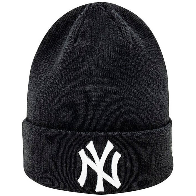 Kinder New York Yankees wesentliche Manschette Beanie schwarz / weiß