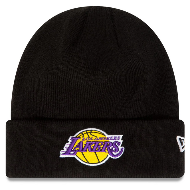 LA Lakers Wesentliche Manschette Beanie schwarz