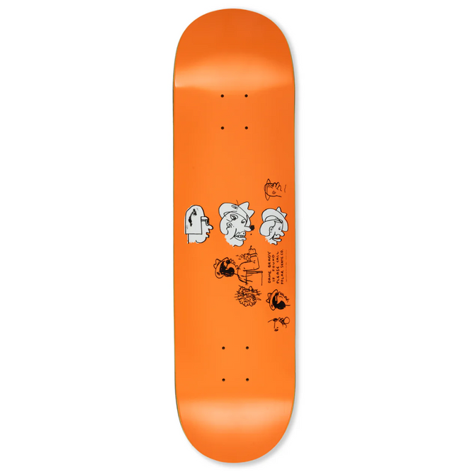 Dane Brady Mia Orange 8,5" Skateboard Deck