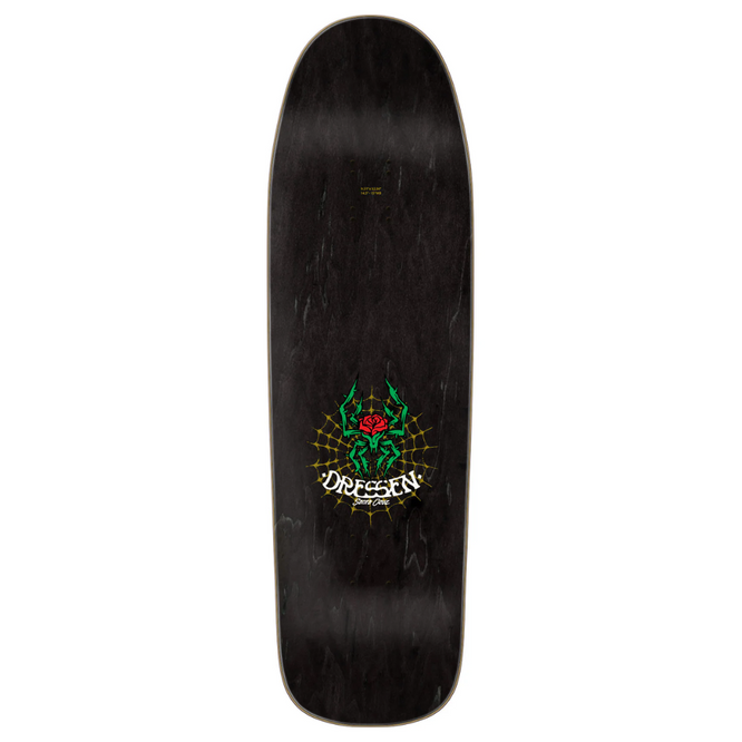 Dressen Rose Kreuz geformt 9,3" Skateboard Deck