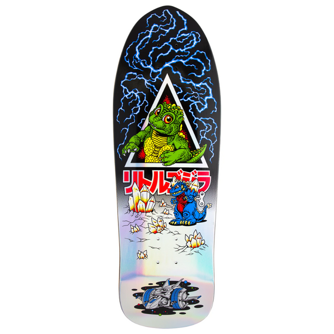 Godzilla Jr. Natas Schwarz 9.9" Skateboard Deck