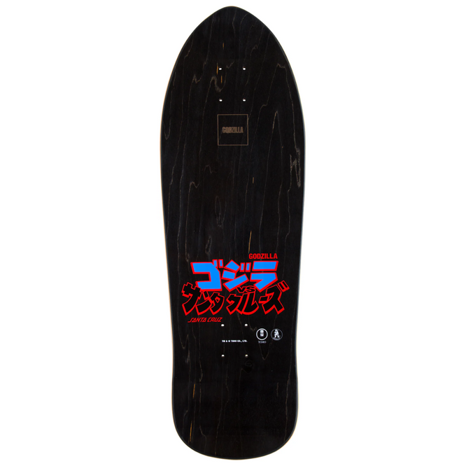 Godzilla Jr. Natas Schwarz 9.9" Skateboard Deck