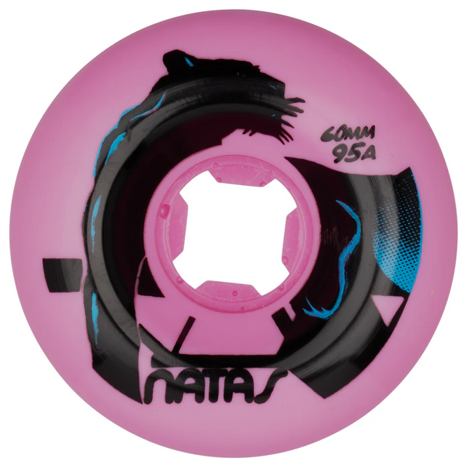 Natas Kaupas Panther Vomits Pink 95a 60mm Slime Balls Skateboard Räder