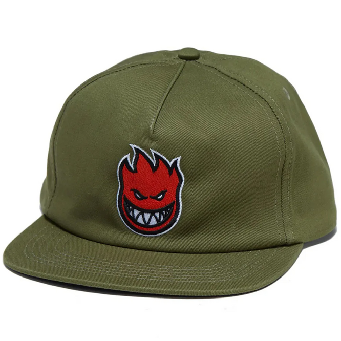 Bighead Fill Einstellbare Snapback Kappe Olive/Rot