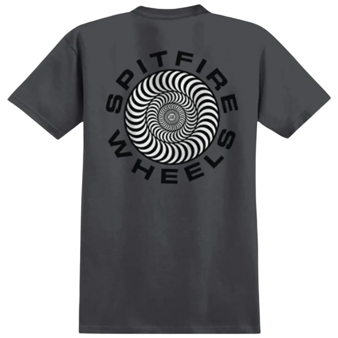 Klassisches '87 Swirl T-Shirt Charcoal Schwarz/Weiß