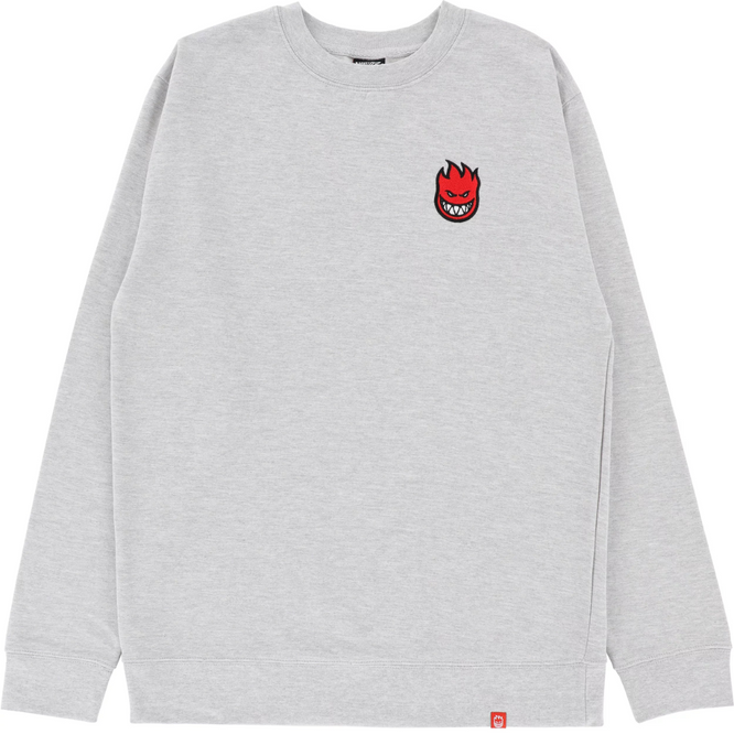 Lil Bighead Fill Logo Crew Pullover Heather Grey