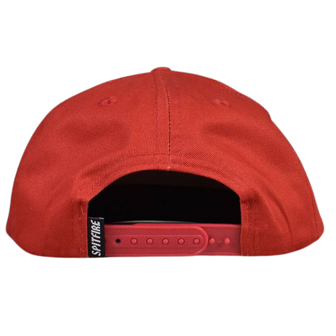 Alte E Arch Snapback Kappe dunkelrot/gelb