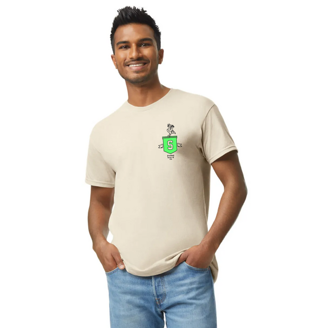 Handpflanze Grünes T-shirt Natur