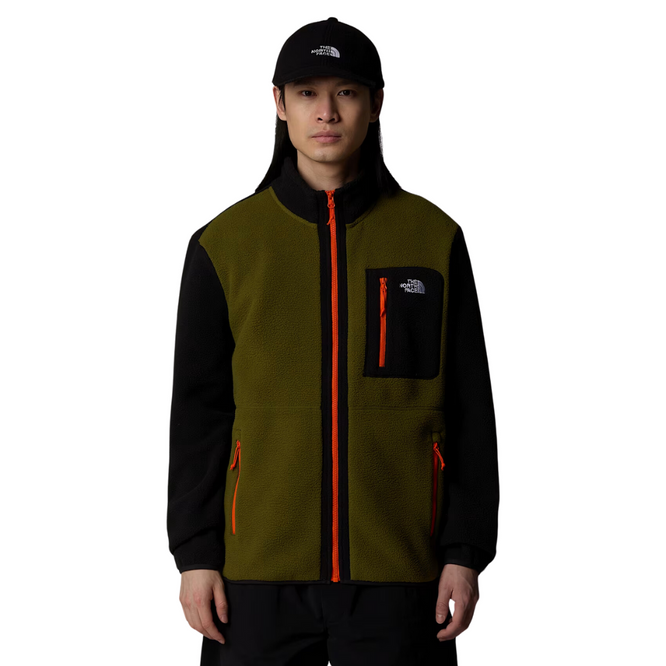 Yumiori Full Zip Fleece Wald Olive/TNF Schwarz/TNF Orange