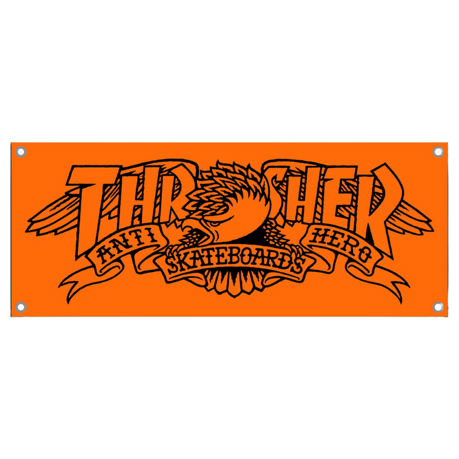 Thrasher x Antihero Banner Orange