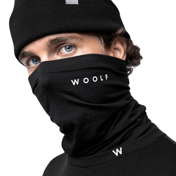 Tinden Merino Neck Gaiter Schwarz