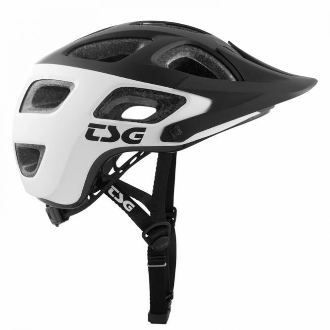 Seek Graphic Design Block Weiß-Schwarz MTB-Helm