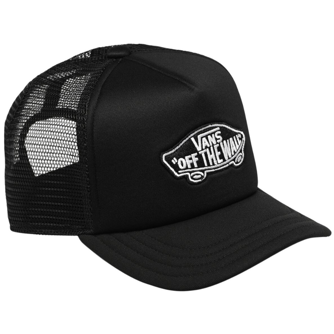 Kinder Classic Patch gebogene Rechnung Trucker Cap schwarz