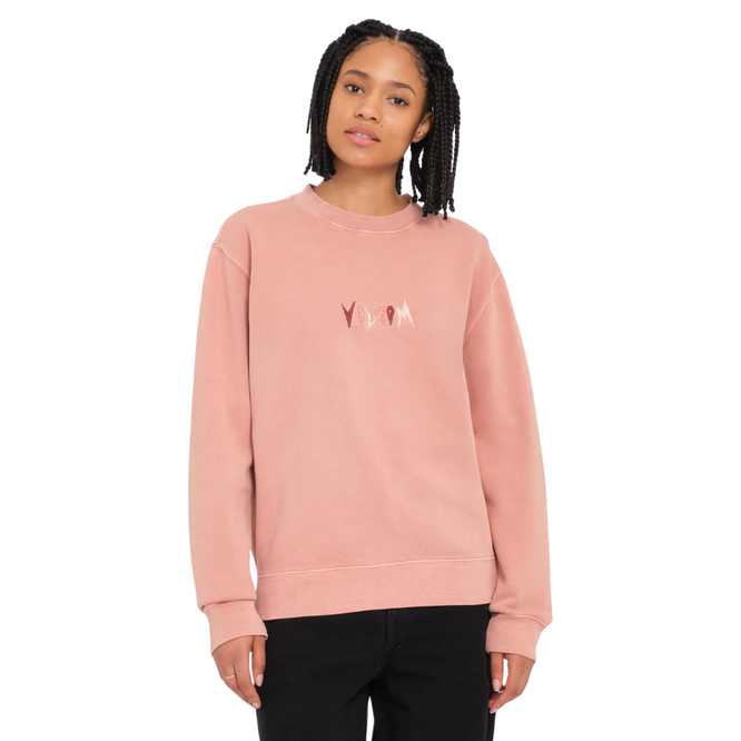 Womens Spikestone Crew Sweatshirt Mauve Rose