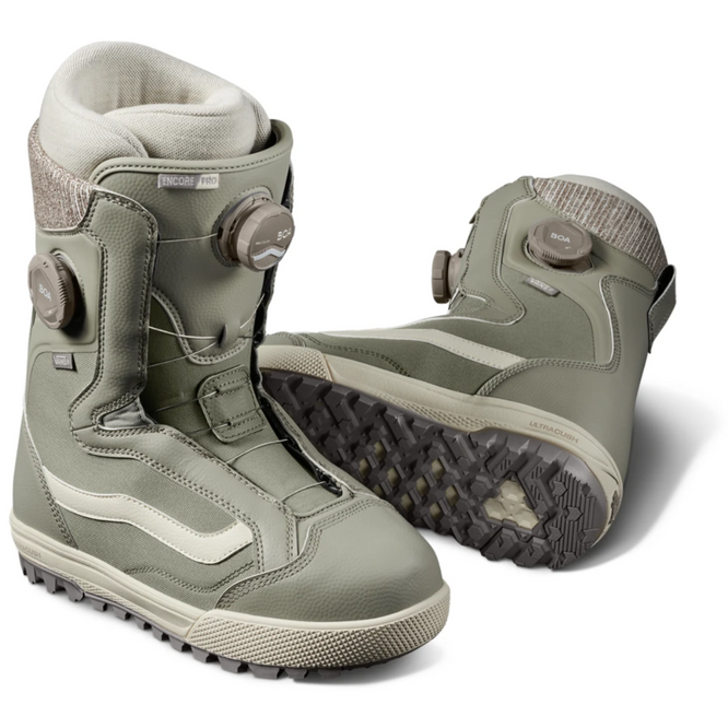 Womens Encore Pro Khaki/White 2025 Snowboardschuhe