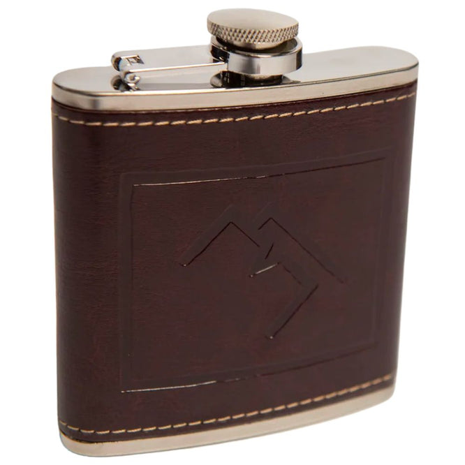 Instigator Hip Flask Brown PU Leather